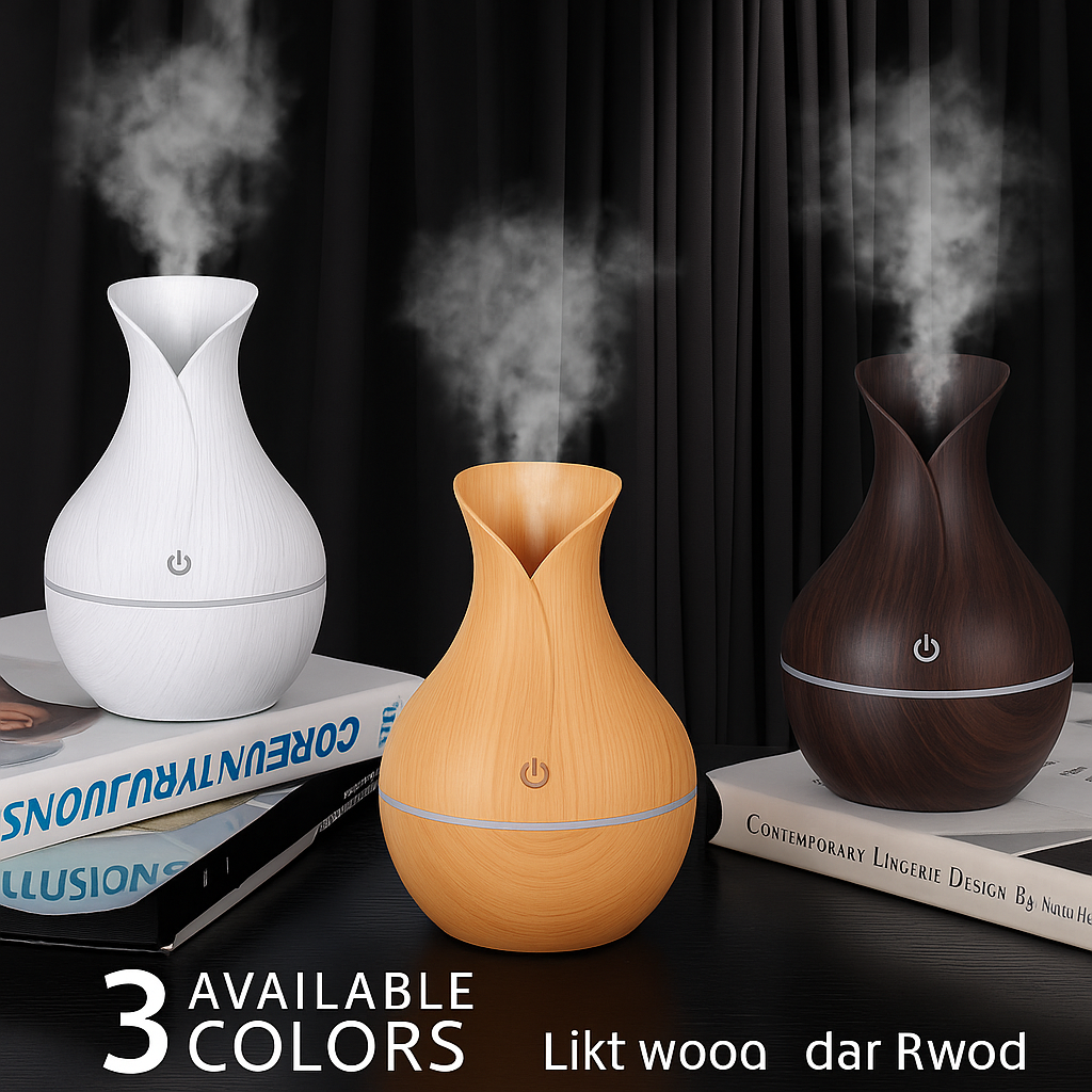 Air Humidifier Mini Night Light Portable Mist Sprayer USB Electric Air Humidifier 200ML Cool Water Mist Maker with Warm Night Light With 2 Working Modes for Home Office Car